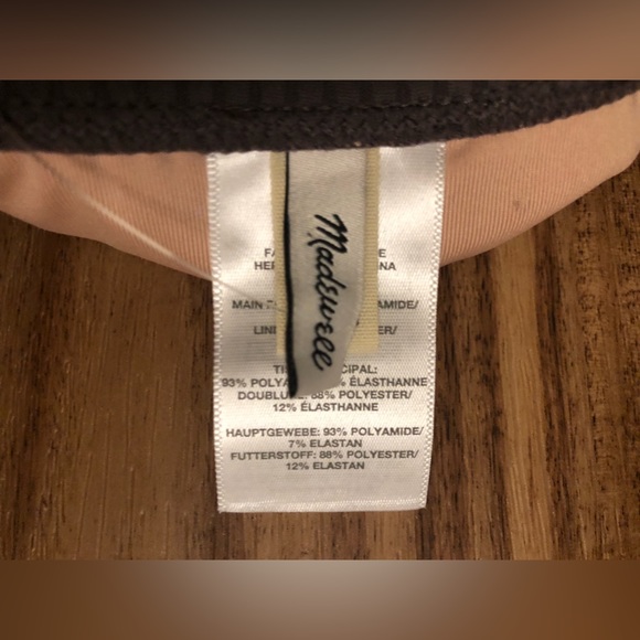 Madewell Second Wave Square Neck Tank swimsuit size M faded palm 🎉Host Pick🎉 - Picture 9 of 10